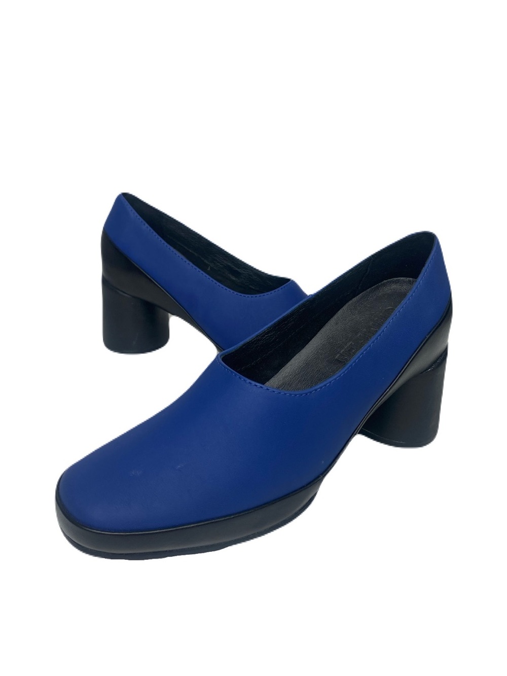Camper Upright Women’s Blue Platform Chunky Block Heel Pumps Size EU 37 US 7